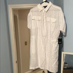 Simply Vera Vera Wang women’s White Button-Up Dress